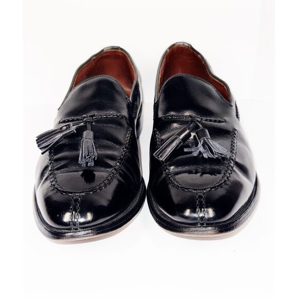 Allen Edmonds Black Leather Pembrooke Loafer Tassel Classic Dress Shoes 11 D - Picture 4 of 16